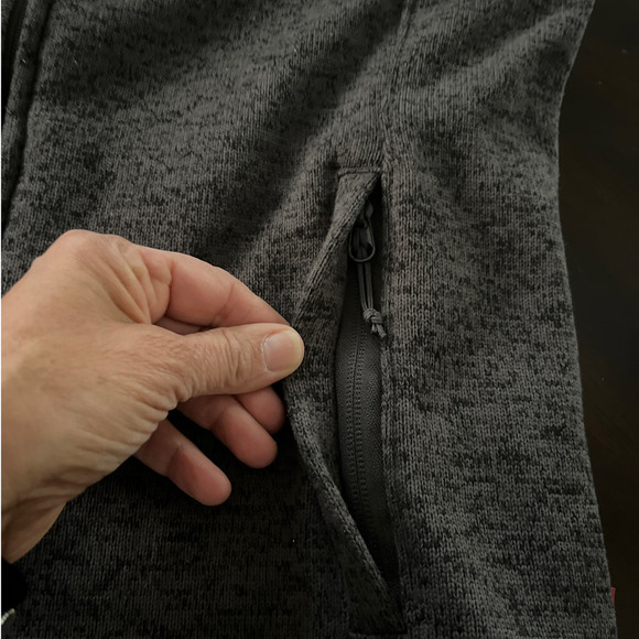 Mountain Khakis Mens Old Faithful Sweater Zip Jacket Fleece Gray Small Pockets - Picture 9 of 9